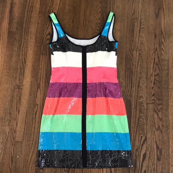 Lilly Pulitzer Lucy Sequin Colorblock Stripe Dress - Picture 2 of 4